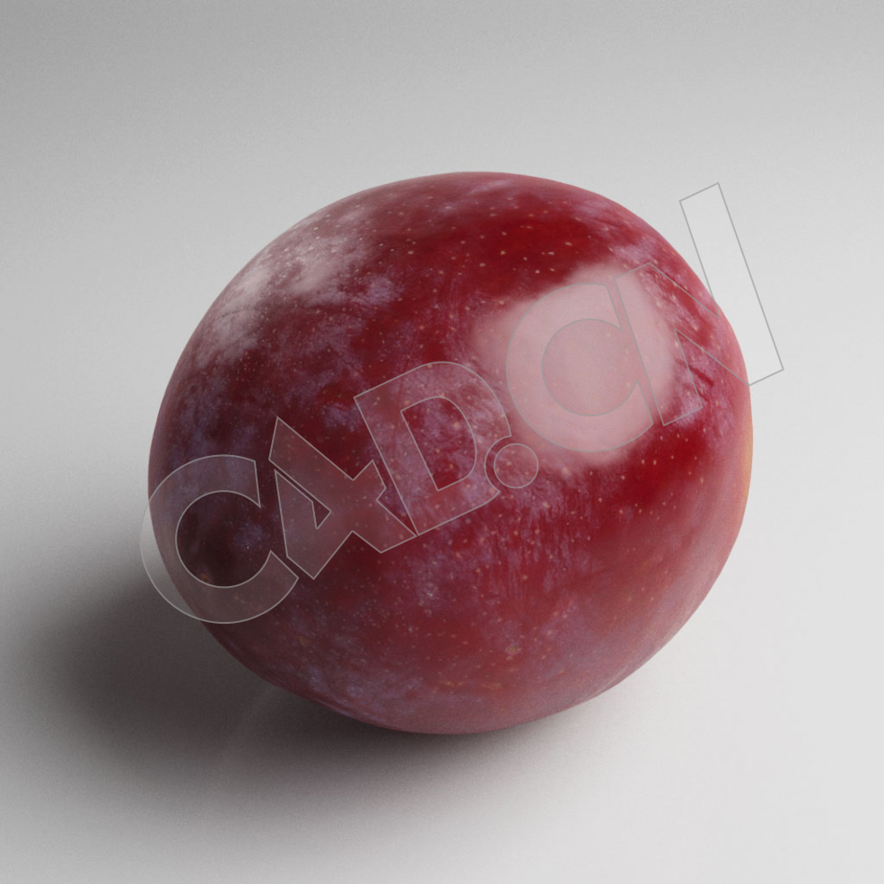 C4D李子模型 Plum