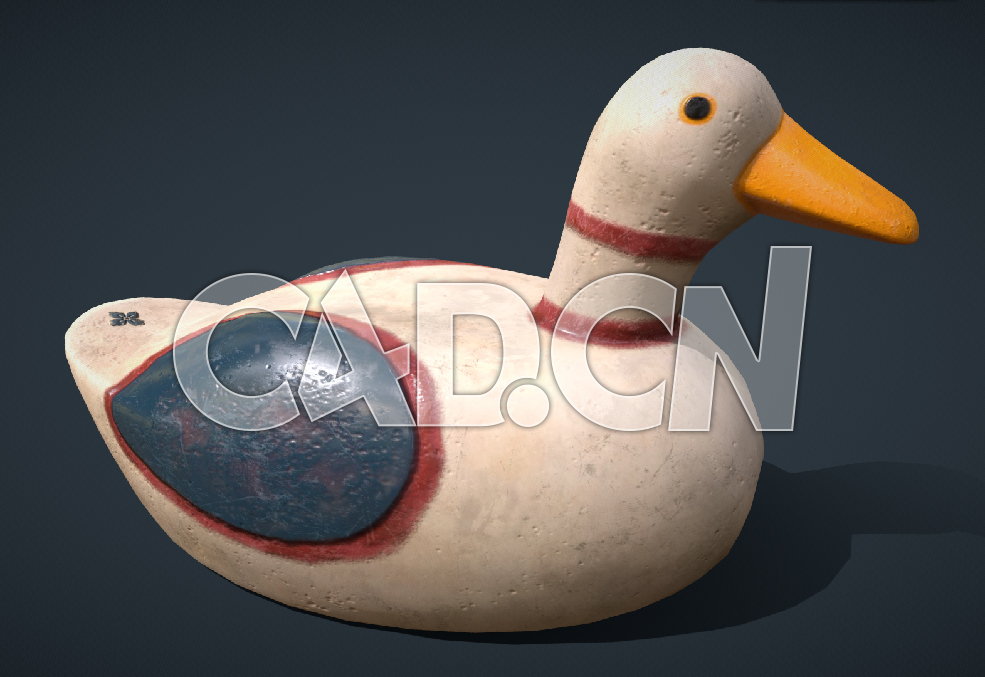 C4D陶瓷鸭子玩偶模型 - C4D之家 - 15.jpg