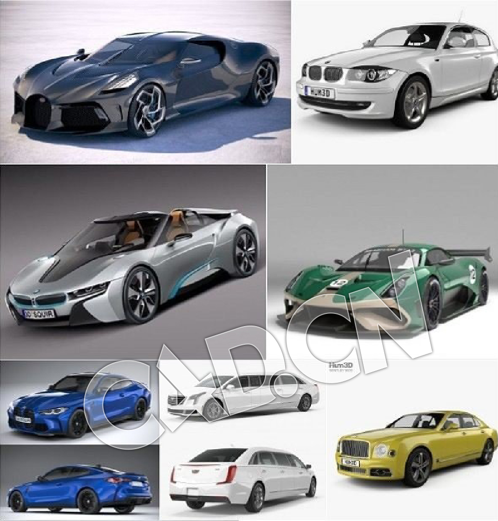 2021年度56辆经典汽车3D模型合集 Car 3D Models Bundle January 2021