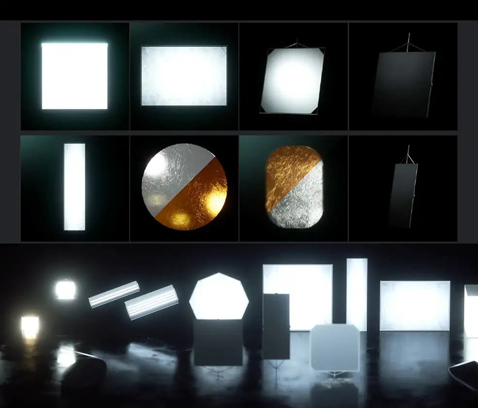 C4D OC灯光预设 一套Octane产品灯光预设产品摄像机预设V1.2