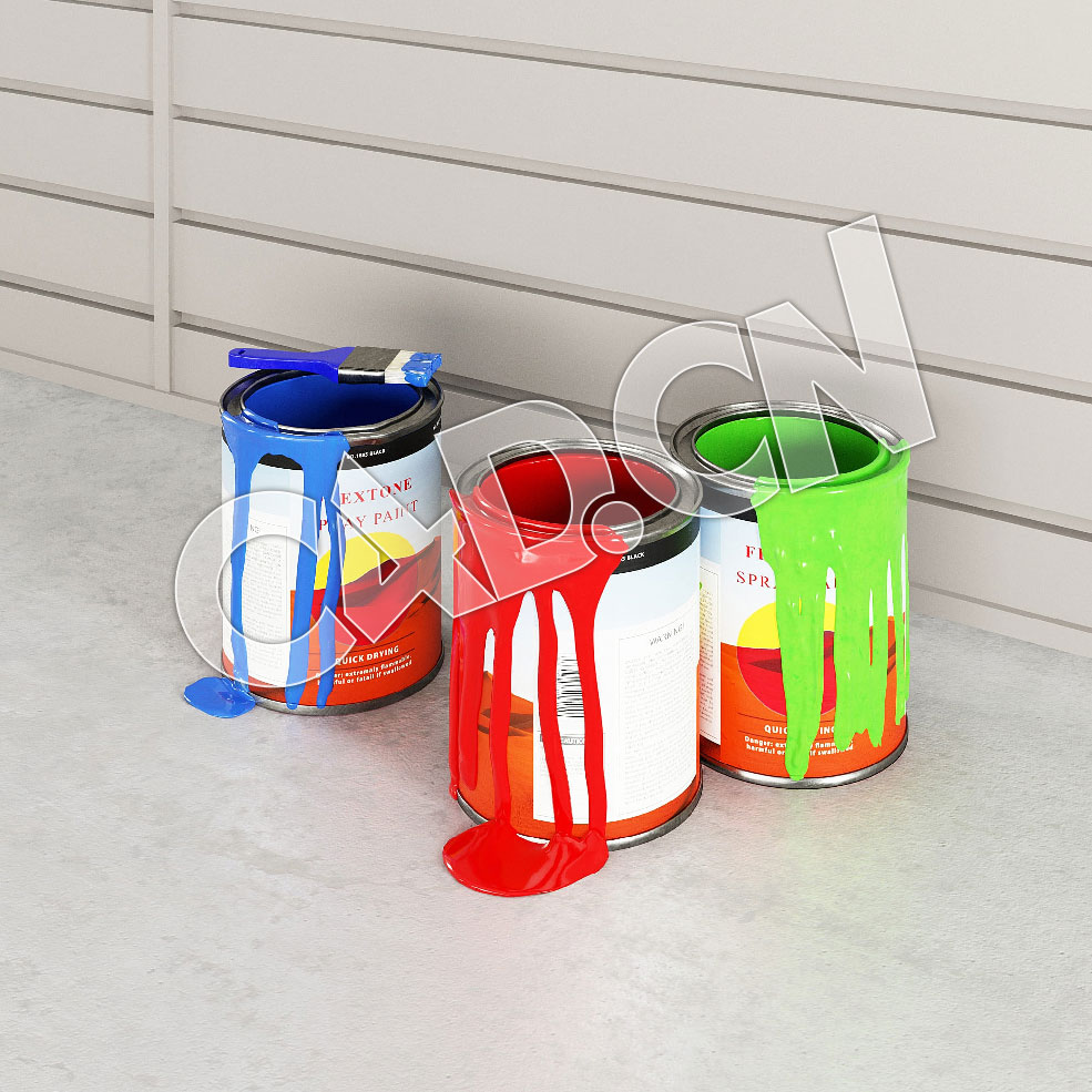 C4D沾满油漆的油漆桶毛刷模型 - C4D之家 - 18.jpg