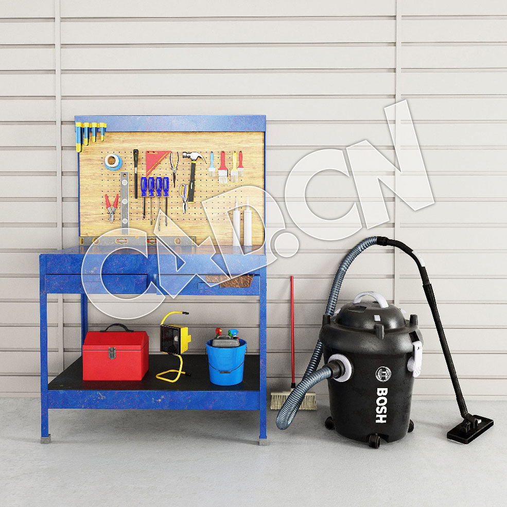 C4D工具桌工具台吸尘器扫帚扫把模型 - C4D之家 - 28.jpg