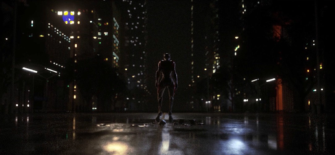 C4D OCTANE夜幕下的都市街道渲染教程