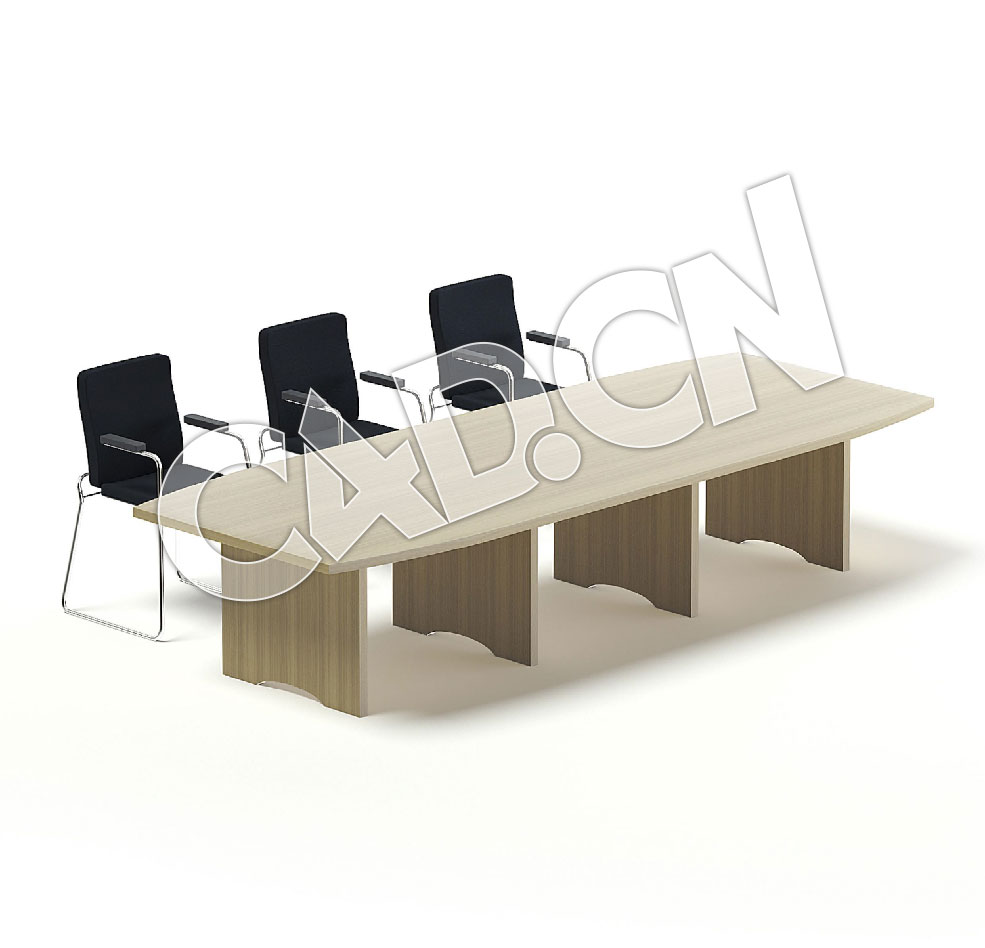 C4D会议桌模型 Conference Table 3D Model - C4D之家 - 06.jpg