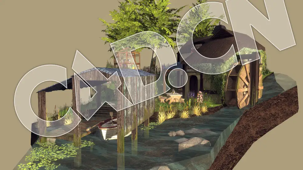 C4D河边的房子度假村建筑低面模型 Diorama House Jesse De Groot - C4D之家 - 07.jpg