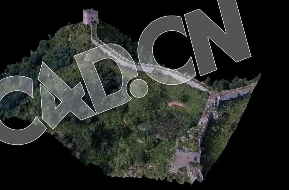 C4D中国长城3D扫描模型
