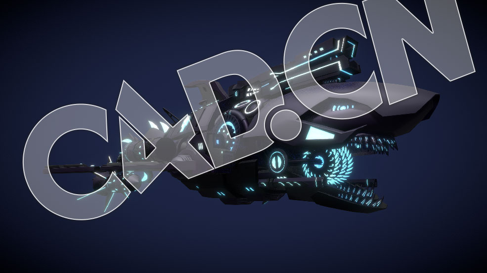 C4D科幻鲨鱼舰飞行器模型 shark - C4D之家 - 23.jpg