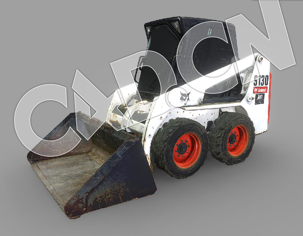 C4D山猫小型推土机模型 Bobcat Skid Steer Loader mm