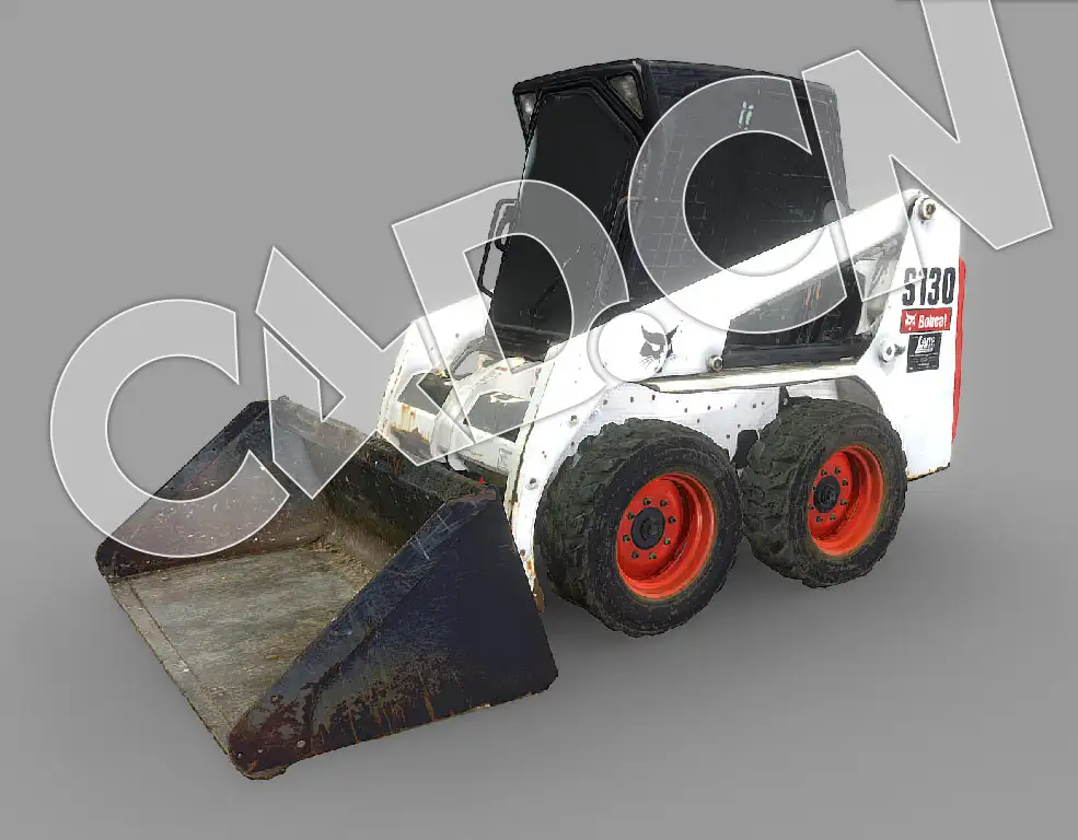 C4D山猫小型推土机模型 Bobcat Skid Steer Loader mm