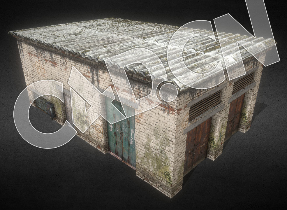 C4D破旧瓦房仓库旧车库模型 - C4D之家 - 53.jpg