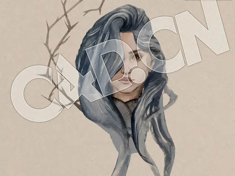 C4D水墨女孩头像模型 waterColor - C4D之家 - 55.jpg