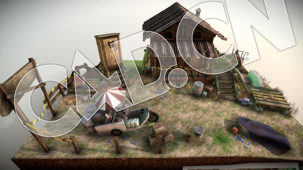 C4D低面卡通庄园小木屋模型 - C4D之家 - 57.jpg