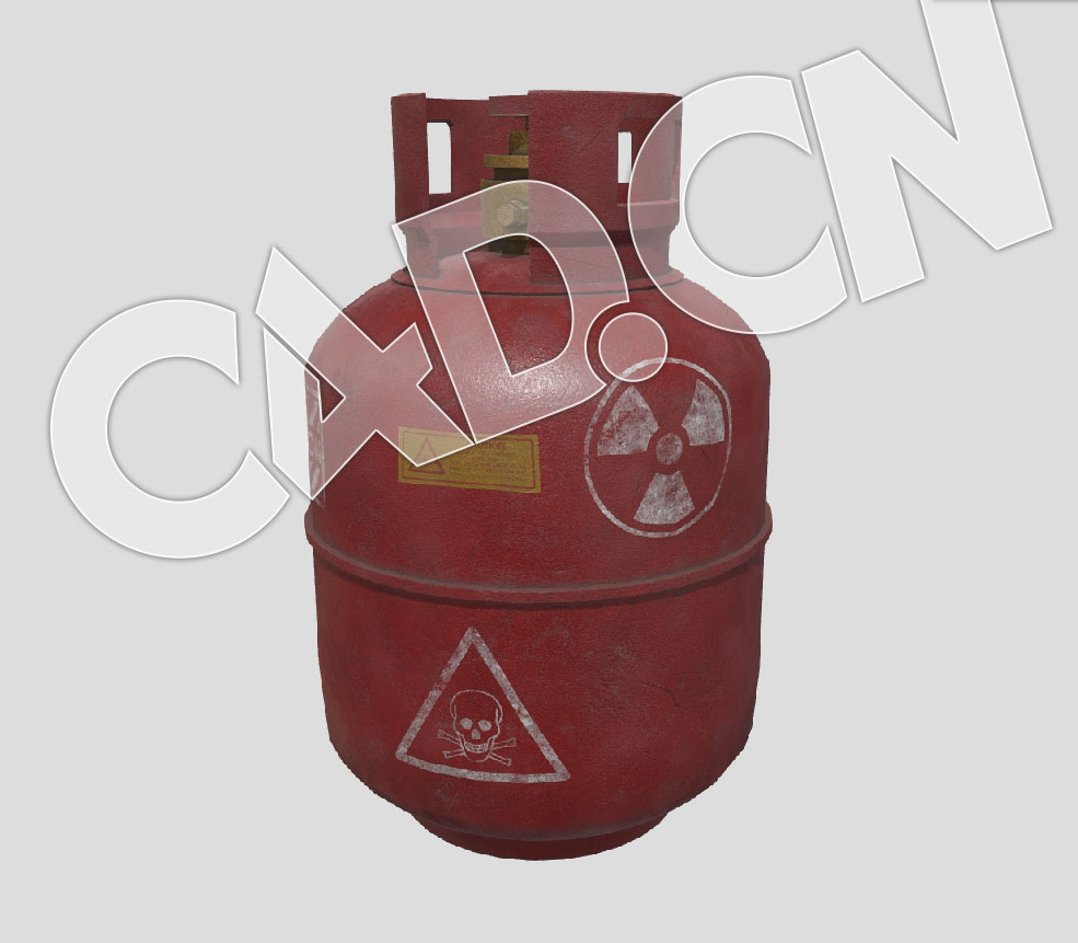 C4D红色旧煤气罐液化气罐模型 - C4D之家 - 59.jpg