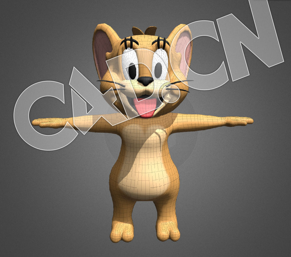C4D卡通小老鼠杰瑞角色模型 Jerry