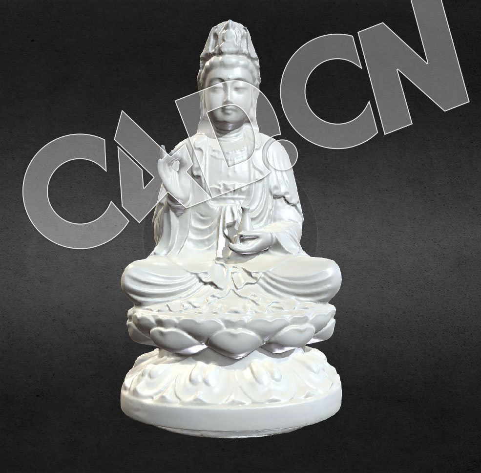 C4D观音菩萨坐像雕塑模型
