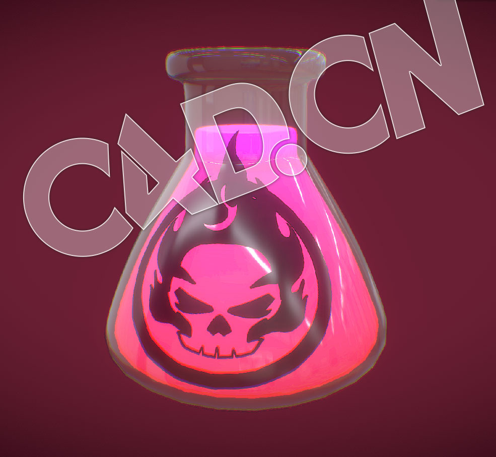 C4D骷髅图案药水瓶模型 Skull Bottle - C4D之家 - 75.jpg