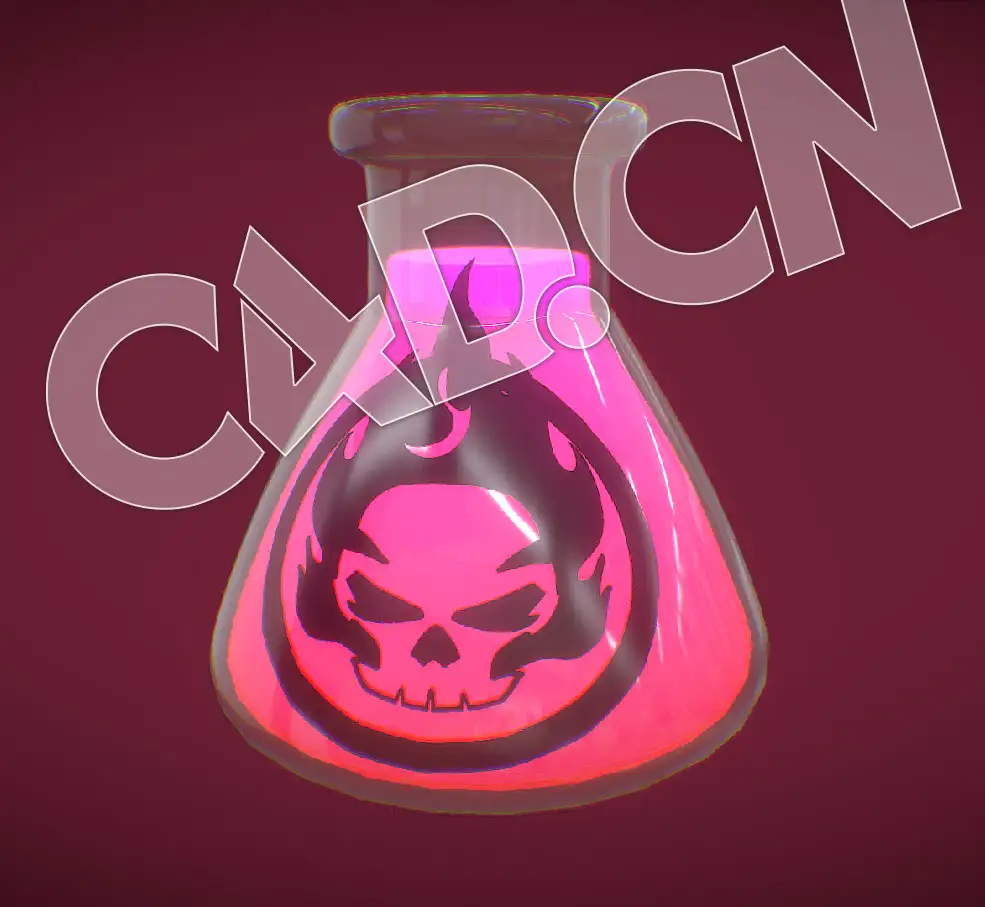 C4D骷髅图案药水瓶模型 Skull Bottle - C4D之家 - 75.jpg