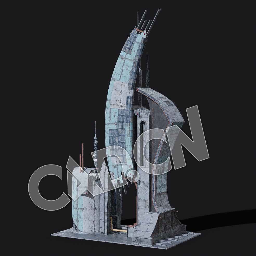 C4D抽象钢铁建筑未来城市建筑蒸汽朋克模型 KB3D_HEM_BldgLG_l_grp - C4D之家 - 01.jpg