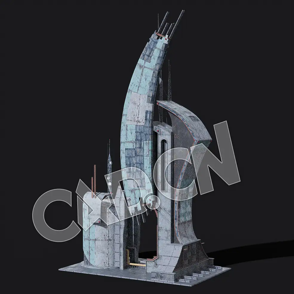 C4D抽象钢铁建筑未来城市建筑蒸汽朋克模型 KB3D_HEM_BldgLG_l_grp - C4D之家 - 01.jpg