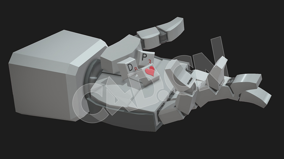C4D卡通机器人手模型 Robot hand - C4D之家 - 09.jpg