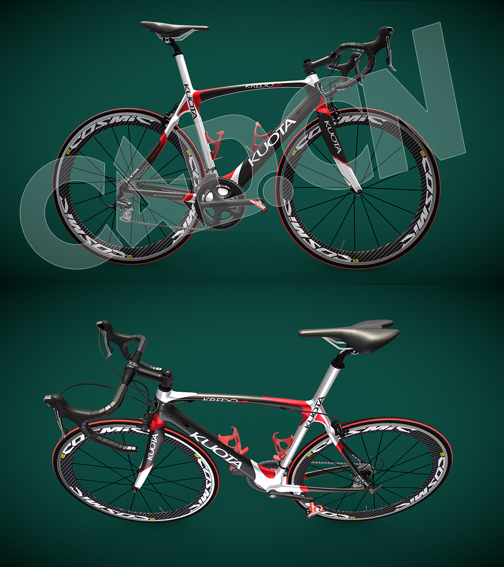 C4D意大利公路自行车模型 kuota bicycle