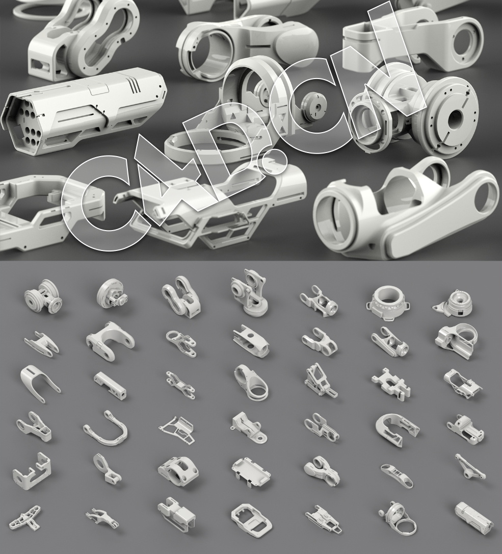115个硬面机械工具模型合集 Hard Surface KitBash Vol 6