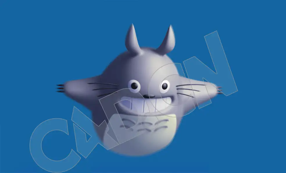 C4D卡通动漫角色龙猫模型