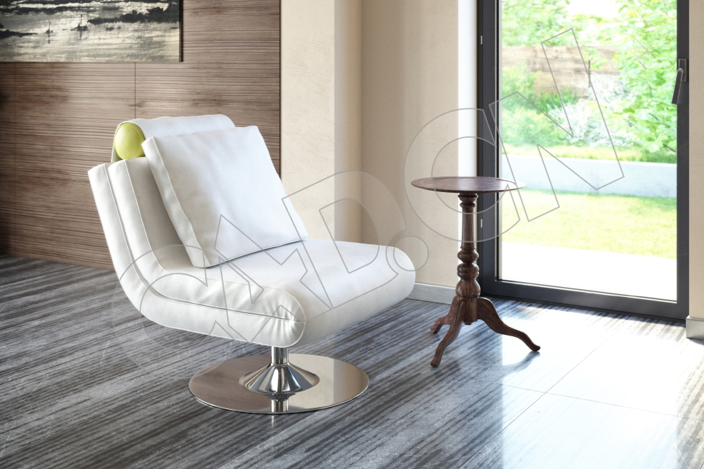 C4D单人休闲真皮沙发茶桌模型 sofa 3d model