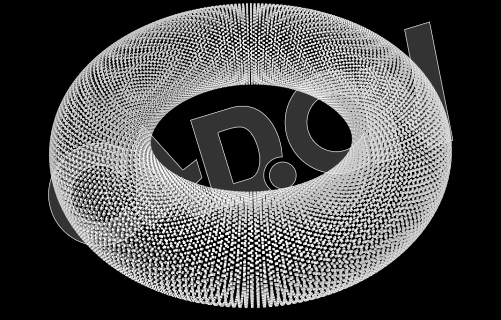 C4D按圆环形状克隆像素方块工程 Growth-Patterns