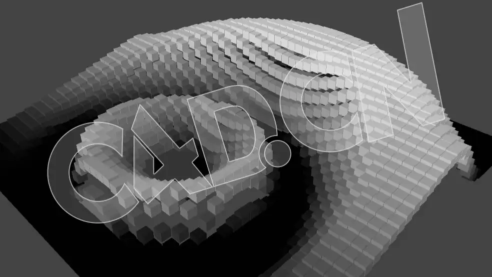 C4D起伏的像素方块运动图形工程 Shader-Example