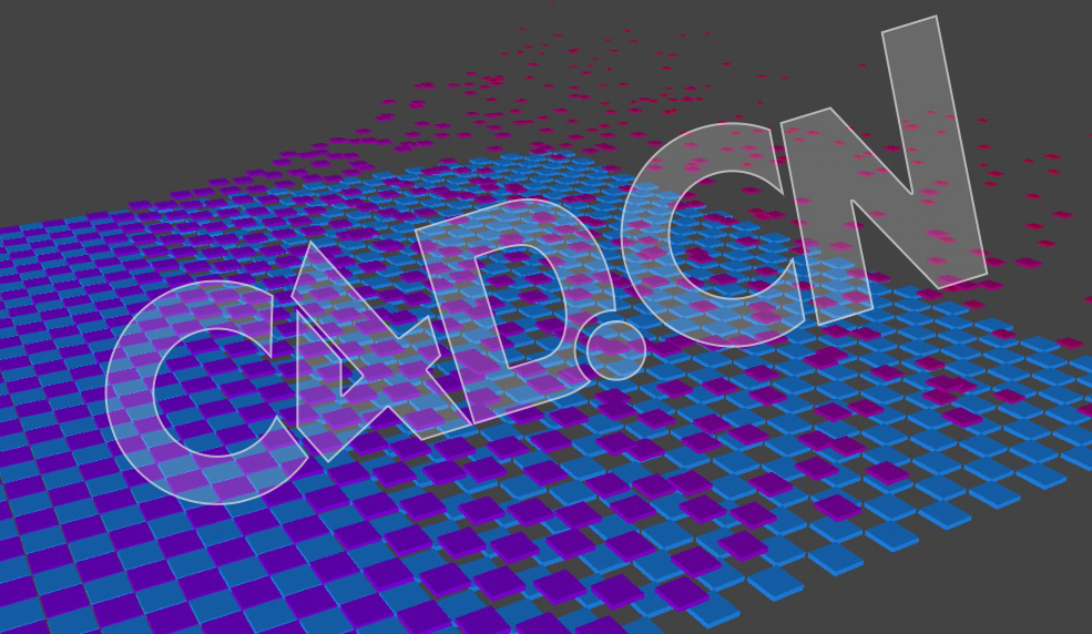 C4D像素方块掀起消失运动图形动画工程 Reading-Fields