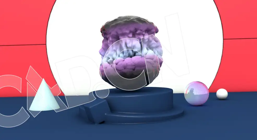 C4D圆球腐蚀裂变科幻星体动画工程Vibrate-Tag