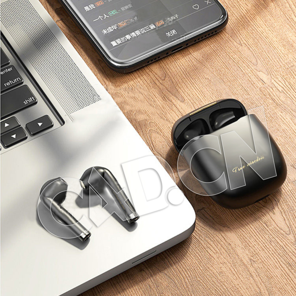 C4D Redshift蓝牙耳机笔记本电脑手机电子产品渲染模型