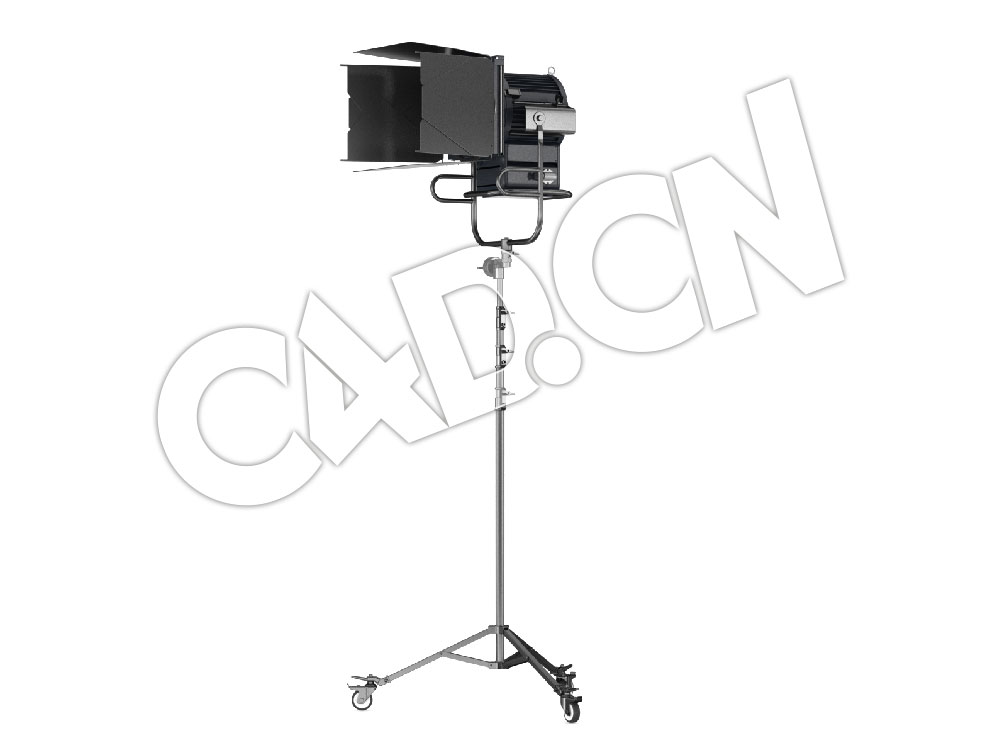 C4D演播厅灯光器材LED聚光灯模型 Arri Compact 2500 - C4D之家 - 04.jpg