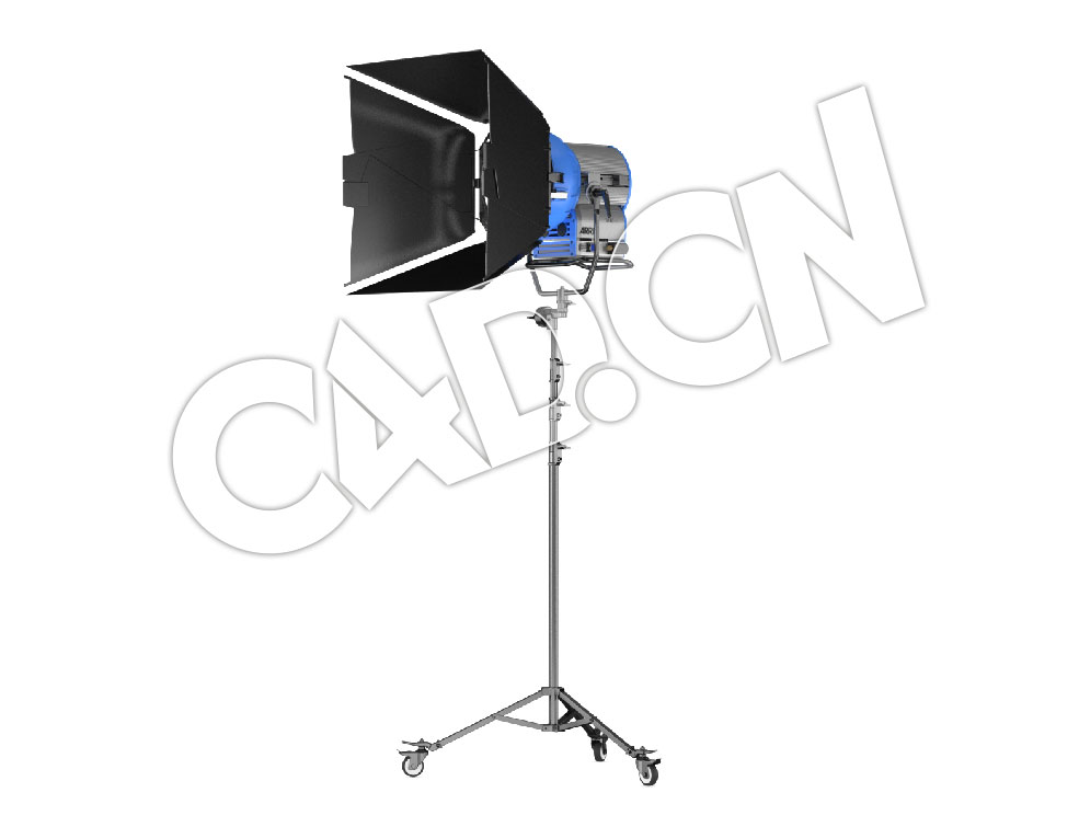 C4D德国阿莱M40采访录影灯光器材LED聚光灯模型 Arri M40 - C4D之家 - 10.jpg