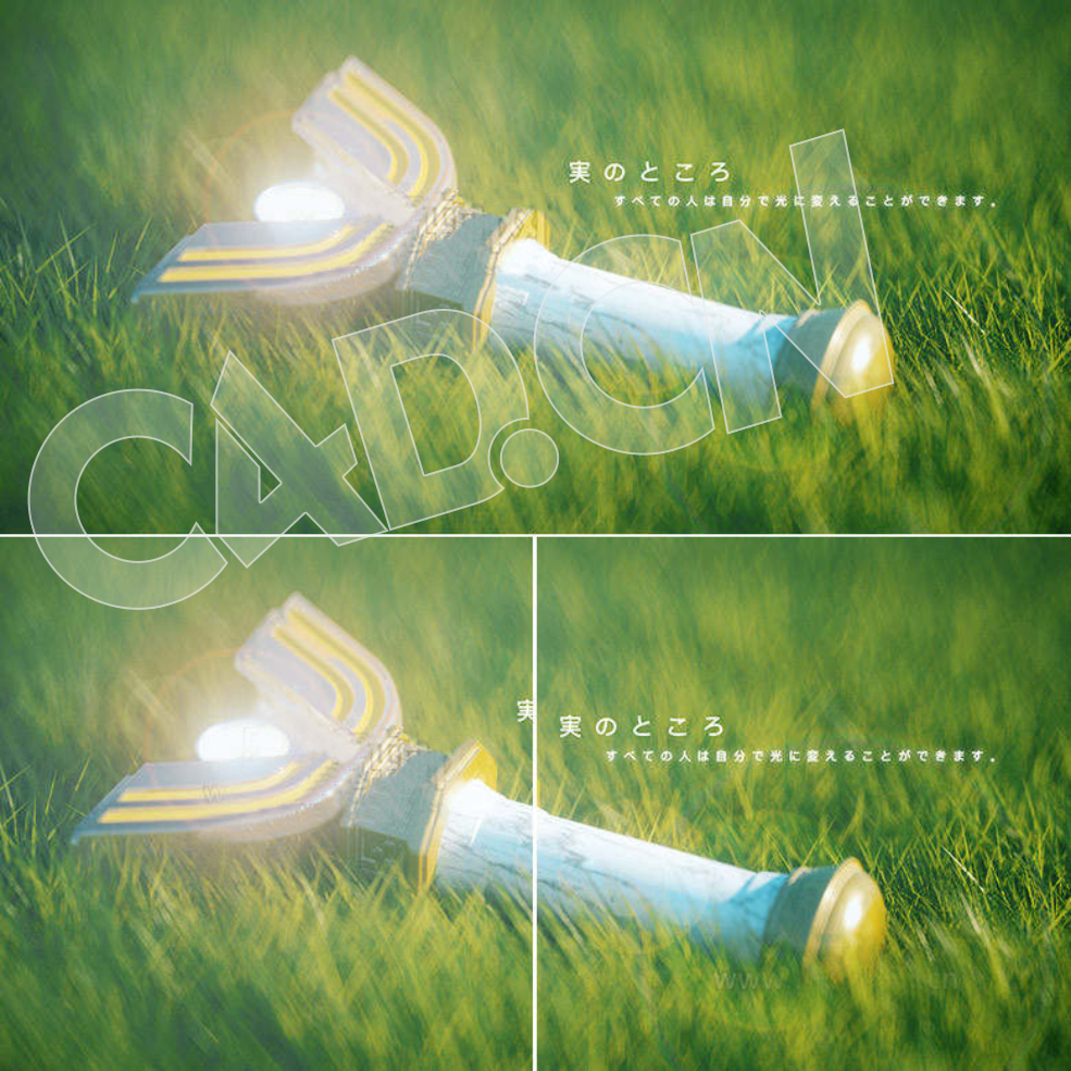 C4D OCTANE草丛里的神光棒奥特曼召唤器模型 - C4D之家 - 魔顿网-orangechen分享1.jpg