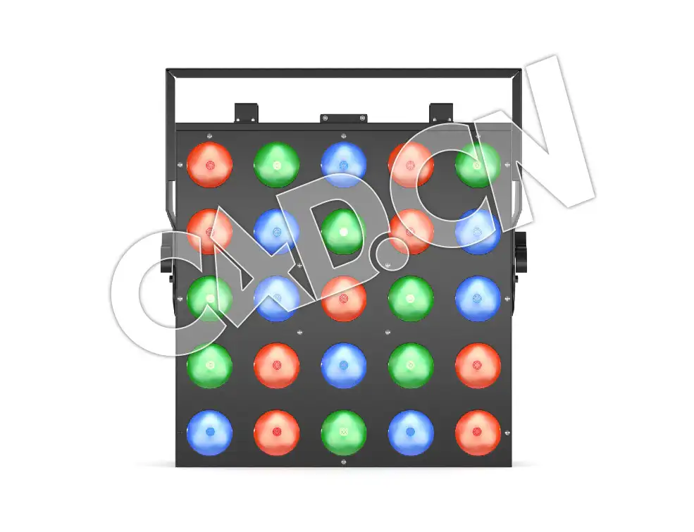 C4D音乐节灯光变色灯光板模型 Elation Cuepix Blinder Panel