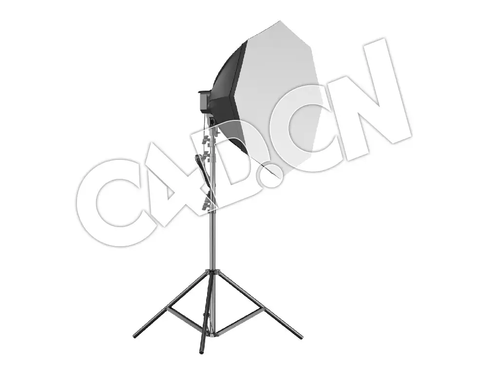 C4D柔光箱八面体模型 Softbox Octa