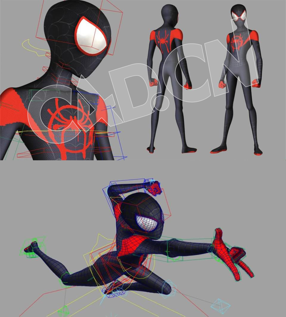 C4D蜘蛛侠卡通角色模型 SPIDER VERSE - C4D之家 - sipderman_1603824199887.jpg