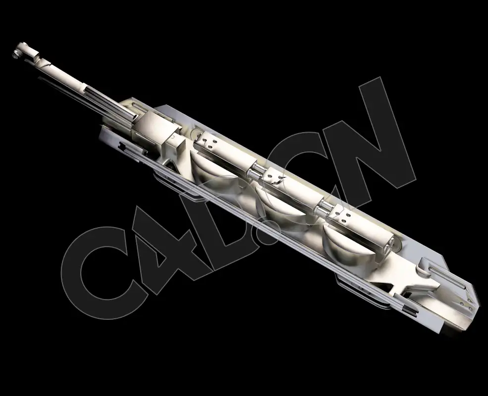 C4D科幻飞行器机械零件模型