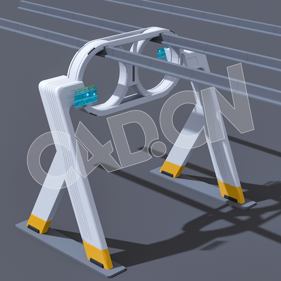 C4D数字城市轨道支架模型 - C4D之家 - 02.jpg