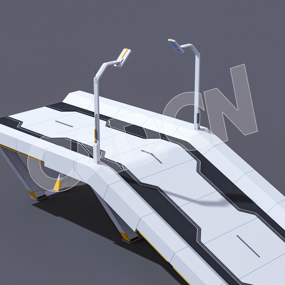 C4D未来城市缓坡道路模型 - C4D之家 - 09.jpg
