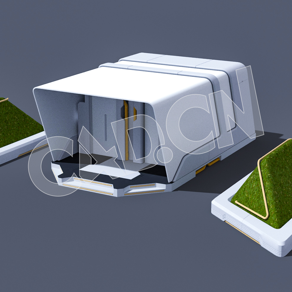 C4D未来城市舱门入口设备模型 - C4D之家 - 14.jpg