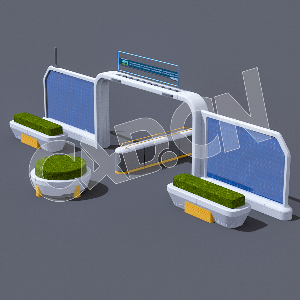C4D未来城市入口门口模型 - C4D之家 - 24.jpg