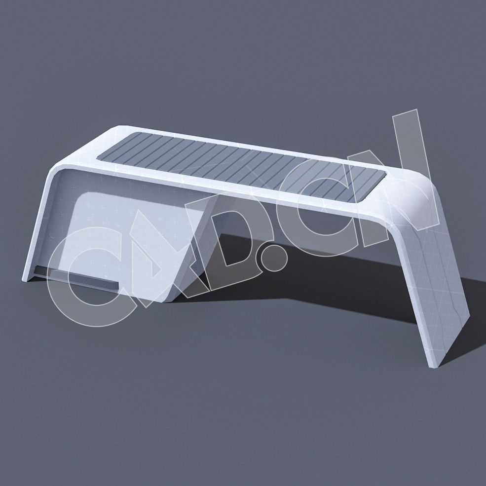 C4D数字城市科技服务台桌子模型