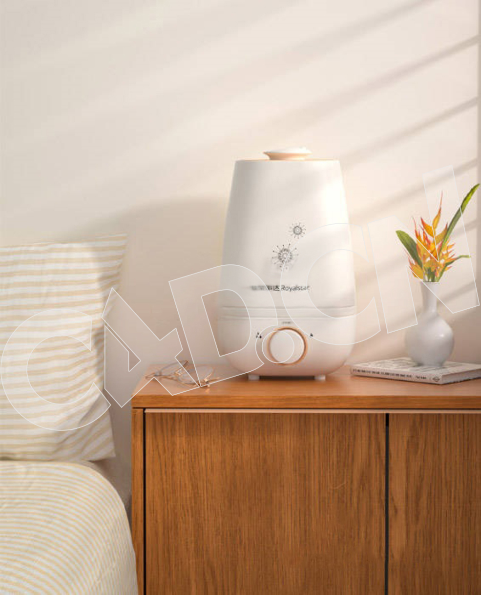 C4D OCTANE室内桌子上的加湿器产品渲染模型