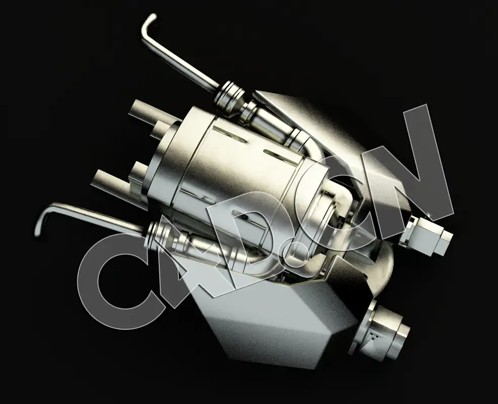 C4D科幻飞行器机械零件模型 Spaceship Kit Mechanical parts-08 - C4D之家 - 08.jpg
