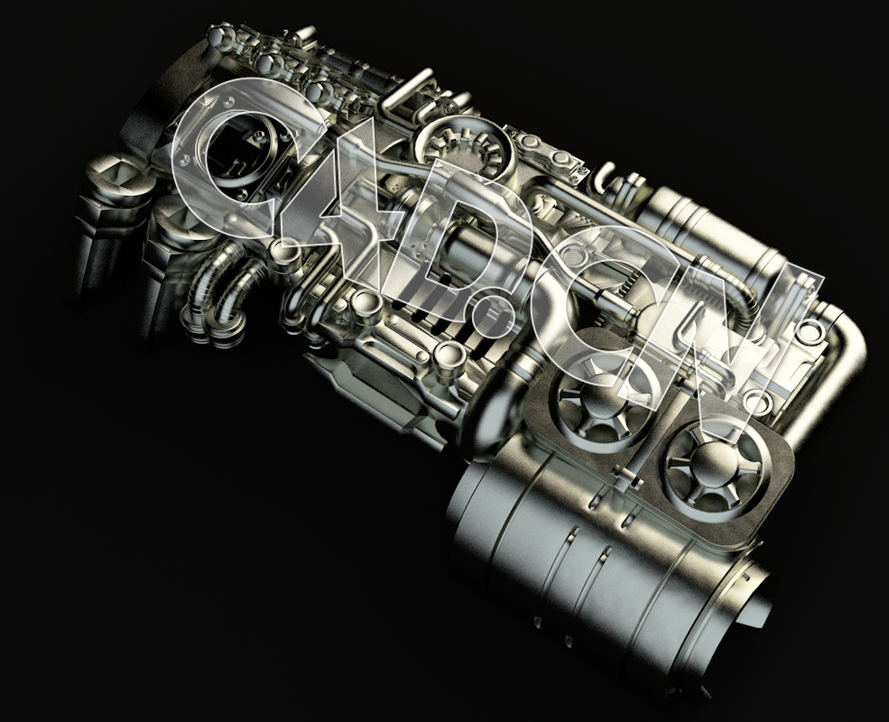 C4D科幻飞行器机械零件模型 Spaceship Kit Mechanical parts-11 - C4D之家 - 11.jpg