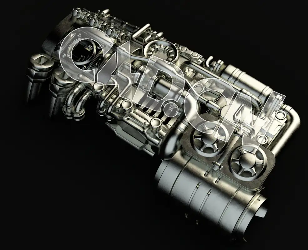 C4D科幻飞行器机械零件模型 Spaceship Kit Mechanical parts-11 - C4D之家 - 11.jpg