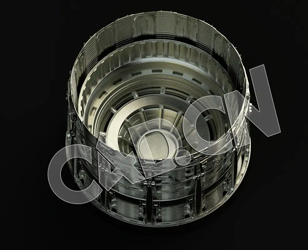 C4D科幻飞行器机械零件模型 Spaceship Kit Mechanical parts-13 - C4D之家 - 13.jpg